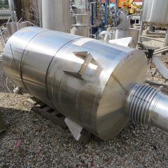 300加仑不锈钢立式水箱，36″直径x 68″直边