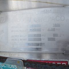 300加仑不锈钢立式水箱，36″直径x 68″直边
