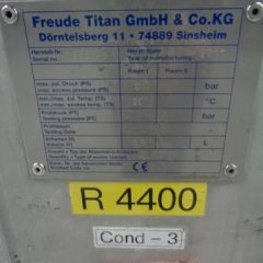 81升Freude Titan GmbH 316Ti不锈钢立式混合容器