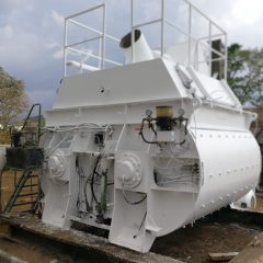 200立方英尺BHS Sonthofen碳钢双轴槽式搅拌机