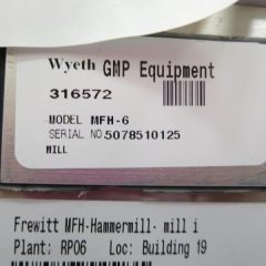 Frewitt MFH-6不锈钢锤磨机