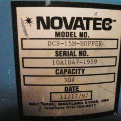 50磅NovaTec模型DCS-15M除湿料斗干燥器