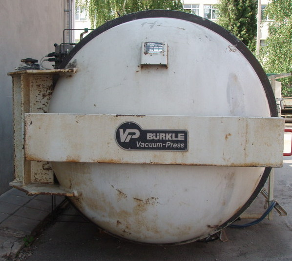 未使用的Burkle高压灭菌器尺寸1250 x 2500 mm，250 * c，20 bar