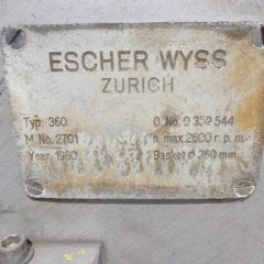 14″Escher Wyss P360/2 push离心机