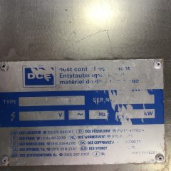 DCE / Torit型号UMA-150-STV-K3不锈钢防尘过滤器