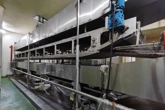 装配式可堆叠薯片生产线，生产能力350 kg/h