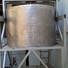 900 Liters Stainless Steel Mixing Tank 1245mm Dia x 750mm Deep
