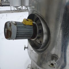 1240 L垂直不锈钢夹套反应器Meilibex A. Meil​​i S.A.与侧壁搅拌器