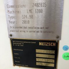 Netzsch型号LME 1200 K珠磨未使用